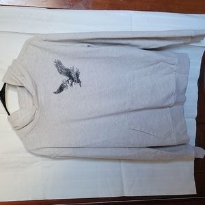 American Eagle Outfitters Heather light grey hoodie men's medium‎